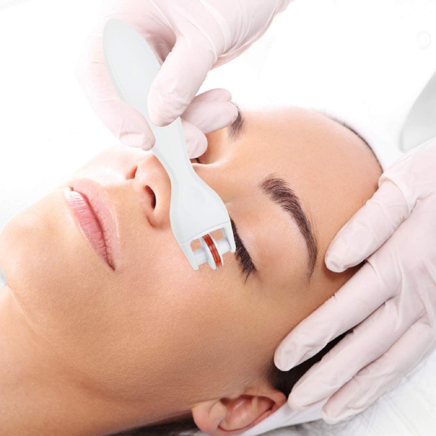Derma Roller 3 in 1 (180-0.5mm/600-1.0mm/1200-1.5mm) Titanium Microneedling Roller