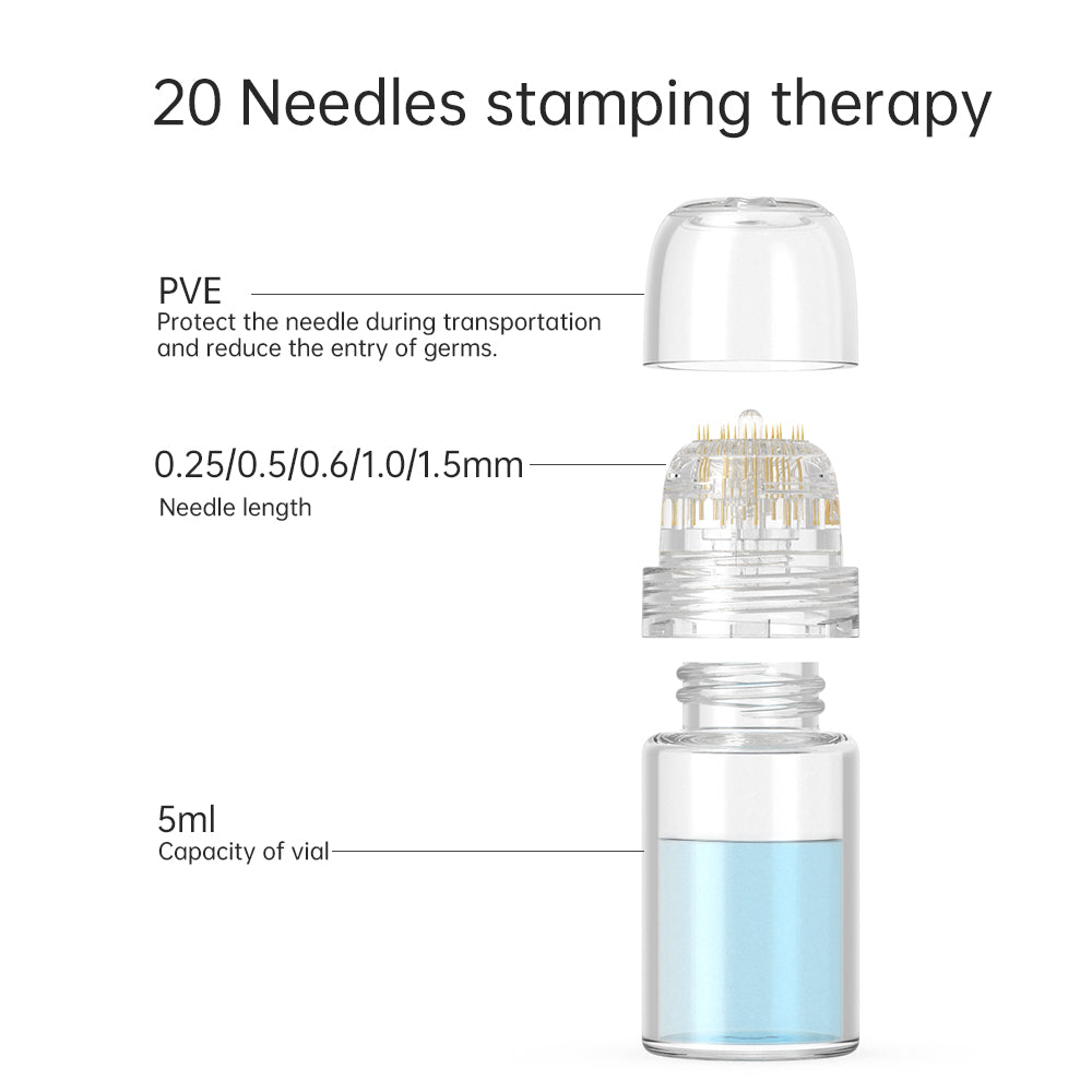 Hydra Needle 20 Pins Titanium Microneedling Derma Stamp