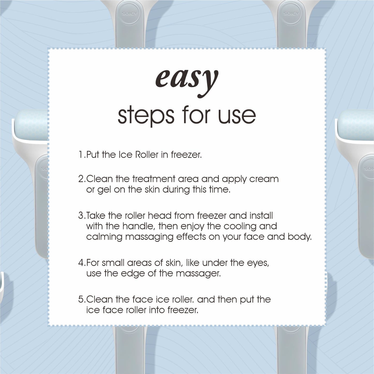 Ice Roller S20 Cold Massage Roller - Eye Roller